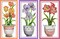 3-Pack Flower Cross Stitch Kit for Adults – 11CT Pre-Printed DIY Embroidery Set, 7.5×15 Inch, Beginner-Friendly Needlepoint with Threads & Instructions
